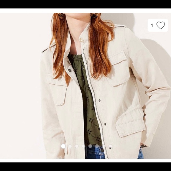 LOFT utility jacket NWT size LP - Picture 1 of 5